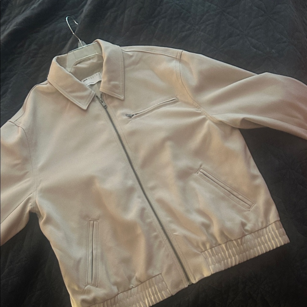 ASOS Cream Bomber Jacket - Picture 1 of 6